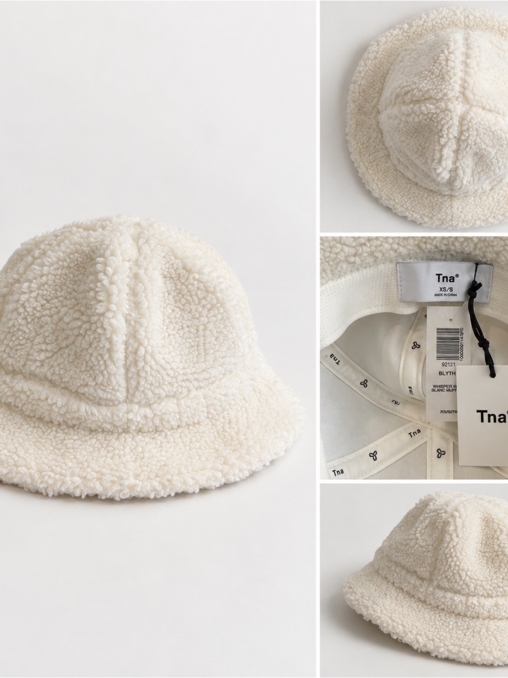 TNA Cream Sherpa Bucket Hat
